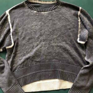 hazy day sweater in shadow blue/almost blue, xs/s